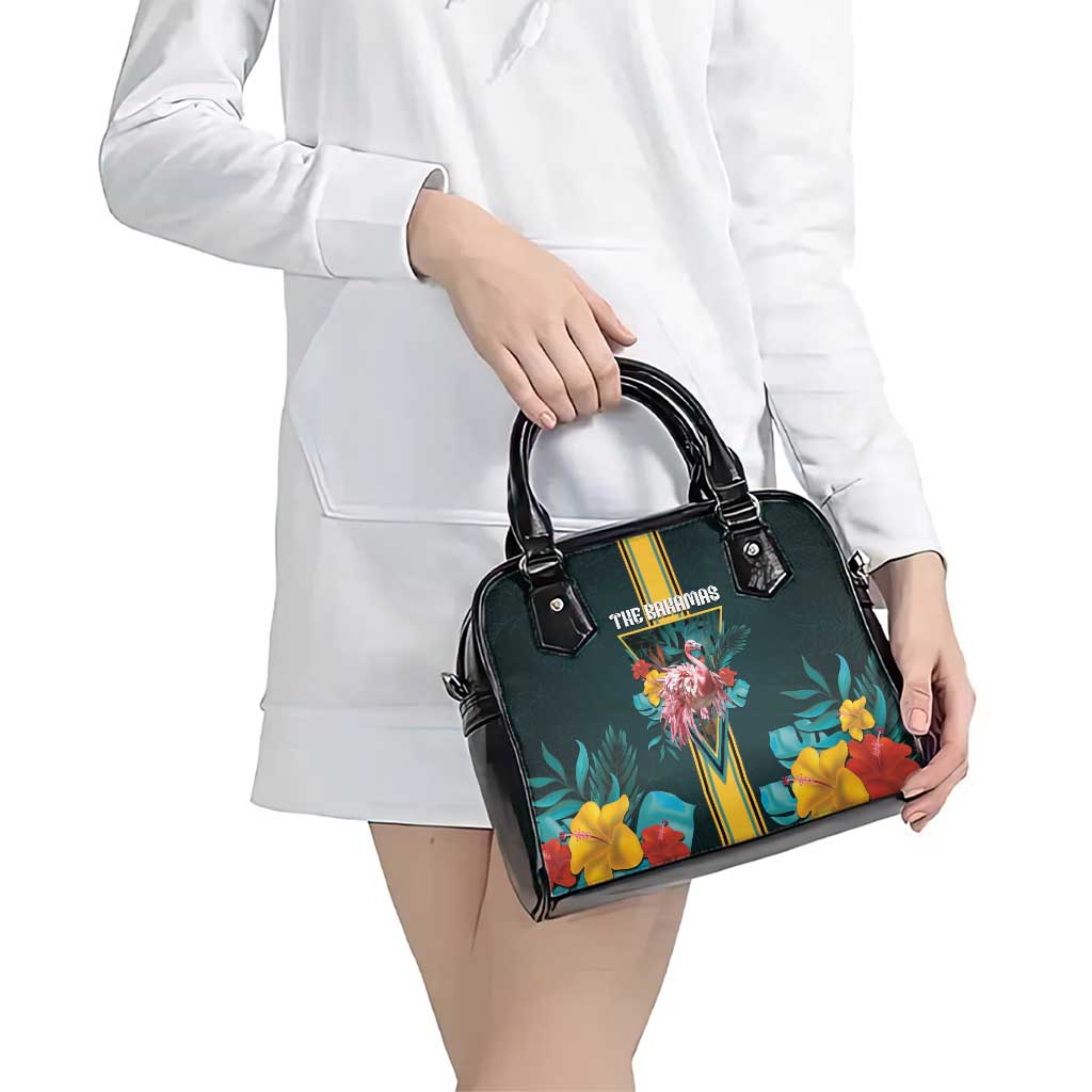 The Bahamas Shoulder Handbag The Flamingo Tropical Flowers DT05
