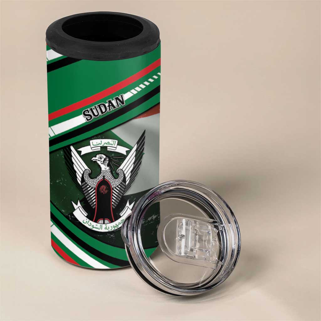 African Sudan 4 in 1 Can Cooler Tumbler Victory Is Ours DT05