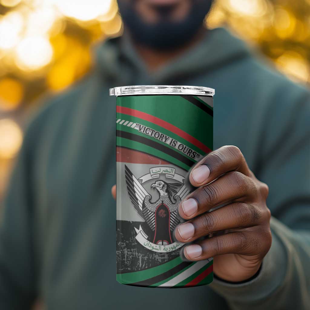 African Sudan 4 in 1 Can Cooler Tumbler Victory Is Ours DT05