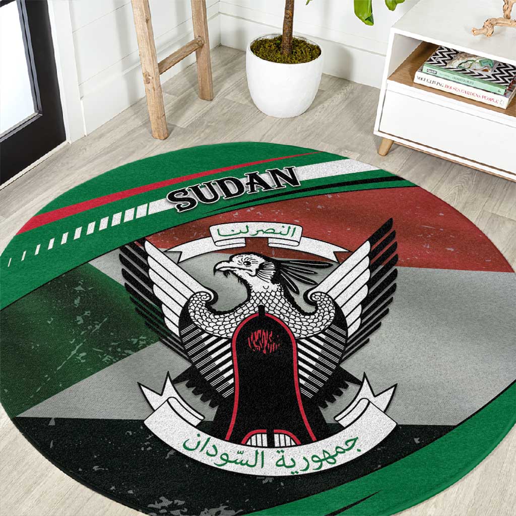 African Sudan Round Carpet Victory Is Ours DT05