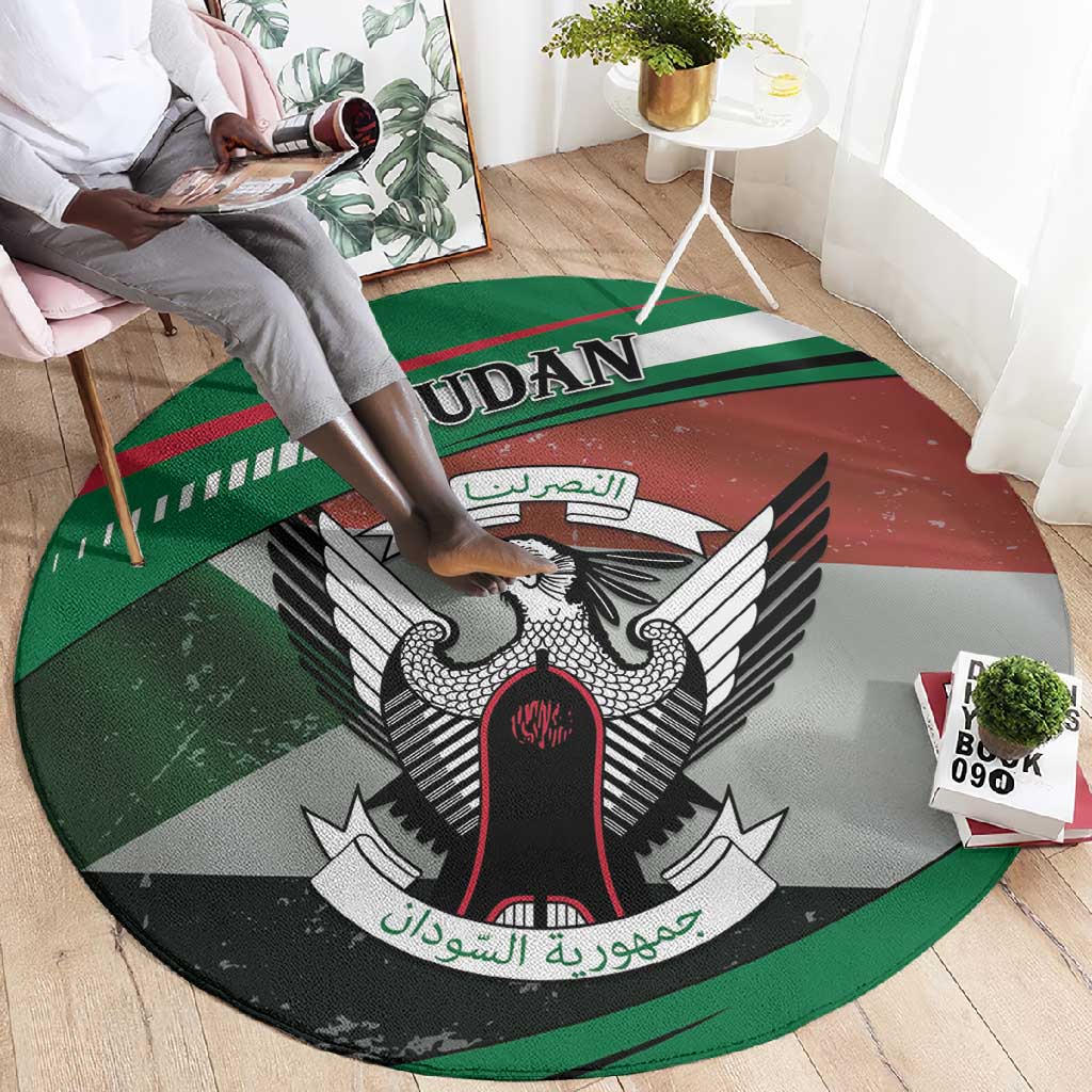 African Sudan Round Carpet Victory Is Ours DT05
