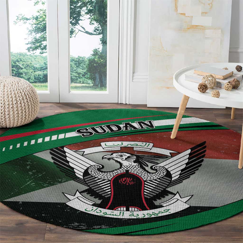 African Sudan Round Carpet Victory Is Ours DT05