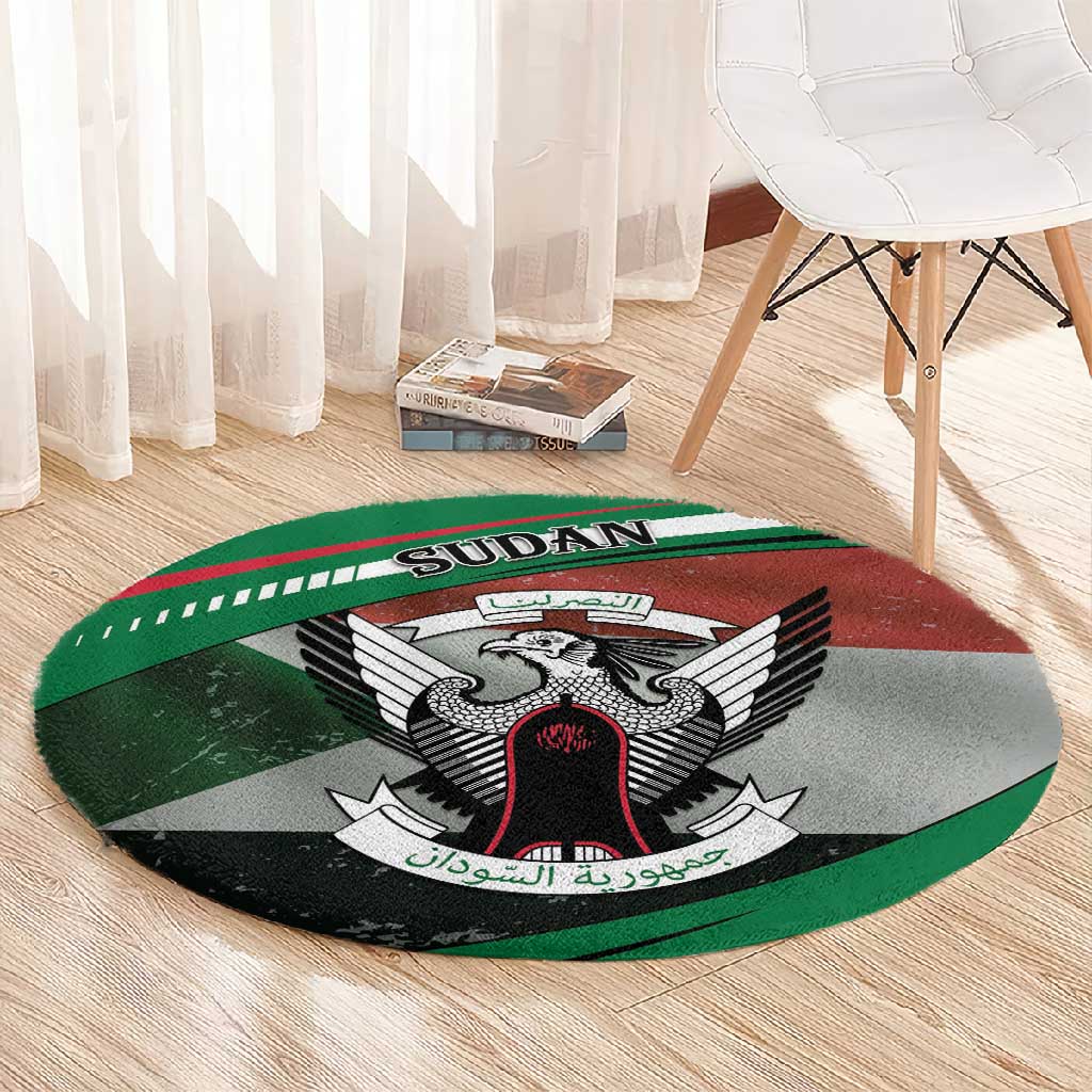 African Sudan Round Carpet Victory Is Ours DT05