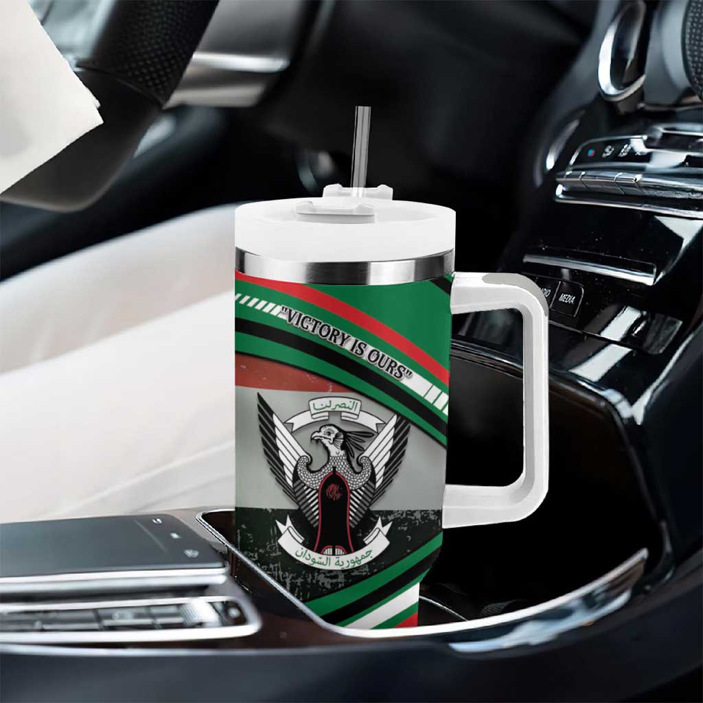 African Sudan Tumbler With Handle Victory Is Ours DT05
