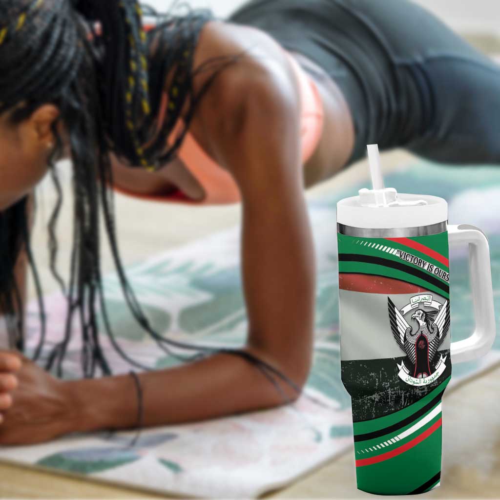 African Sudan Tumbler With Handle Victory Is Ours DT05