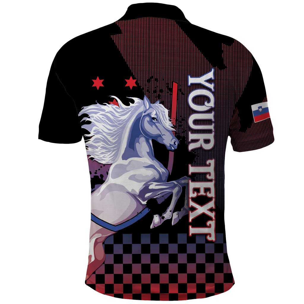 Personalized Slovenia Polo Shirt The Lipizzaner Horse DT05