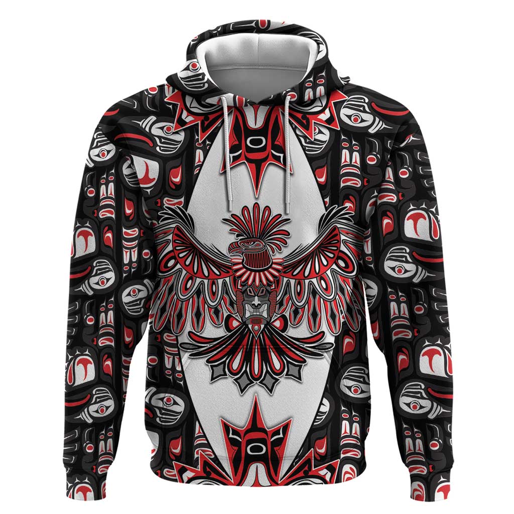 Canada Haida Hoodie Thunderbird Northwest Coast Indigenous DT05