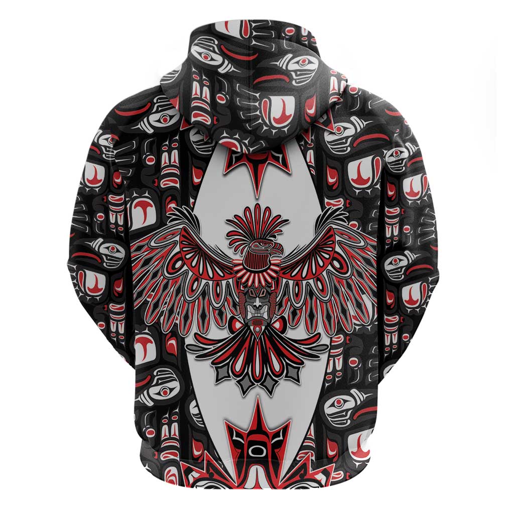 Canada Haida Hoodie Thunderbird Northwest Coast Indigenous DT05