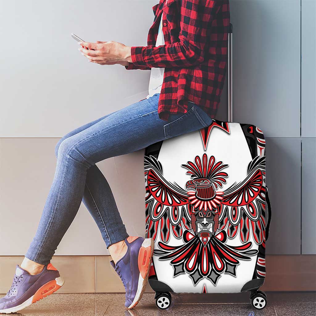 Canada Haida Luggage Cover Thunderbird Northwest Coast Indigenous DT05
