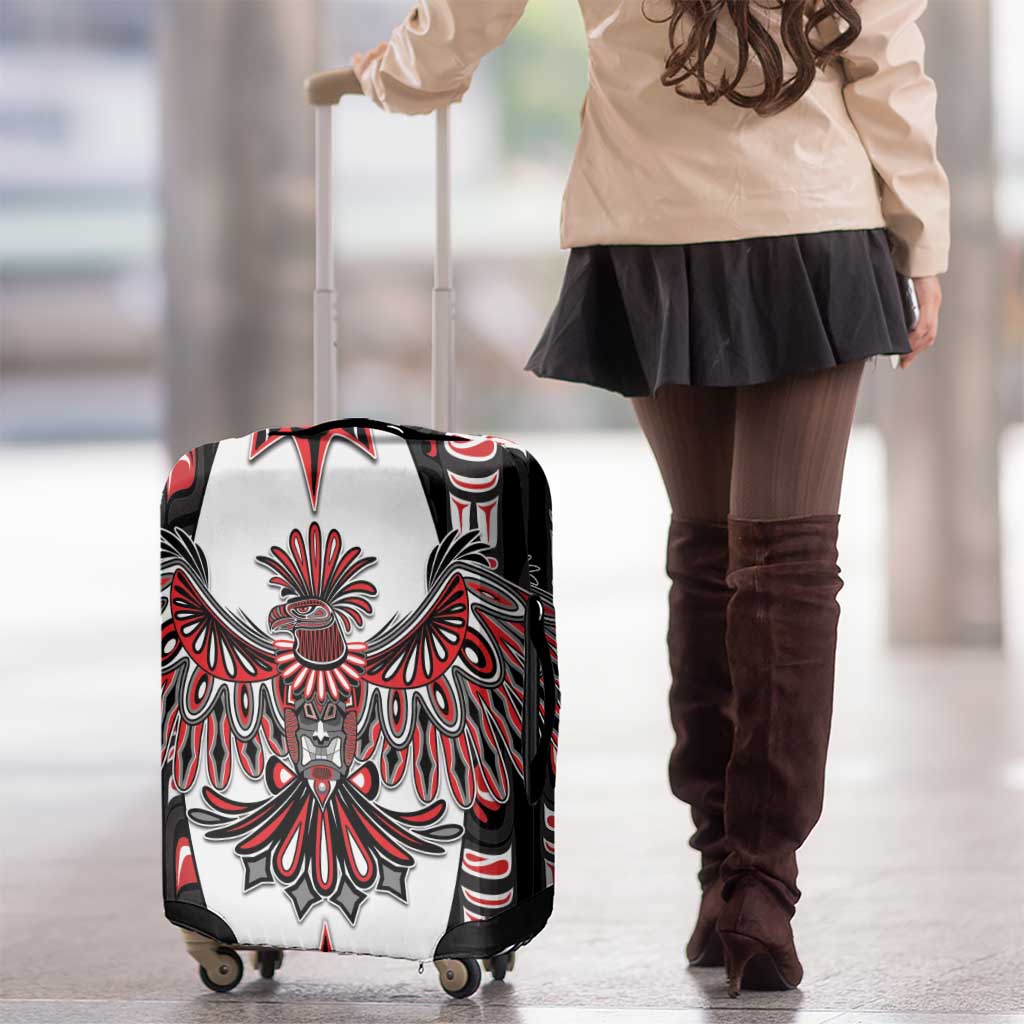 Canada Haida Luggage Cover Thunderbird Northwest Coast Indigenous DT05
