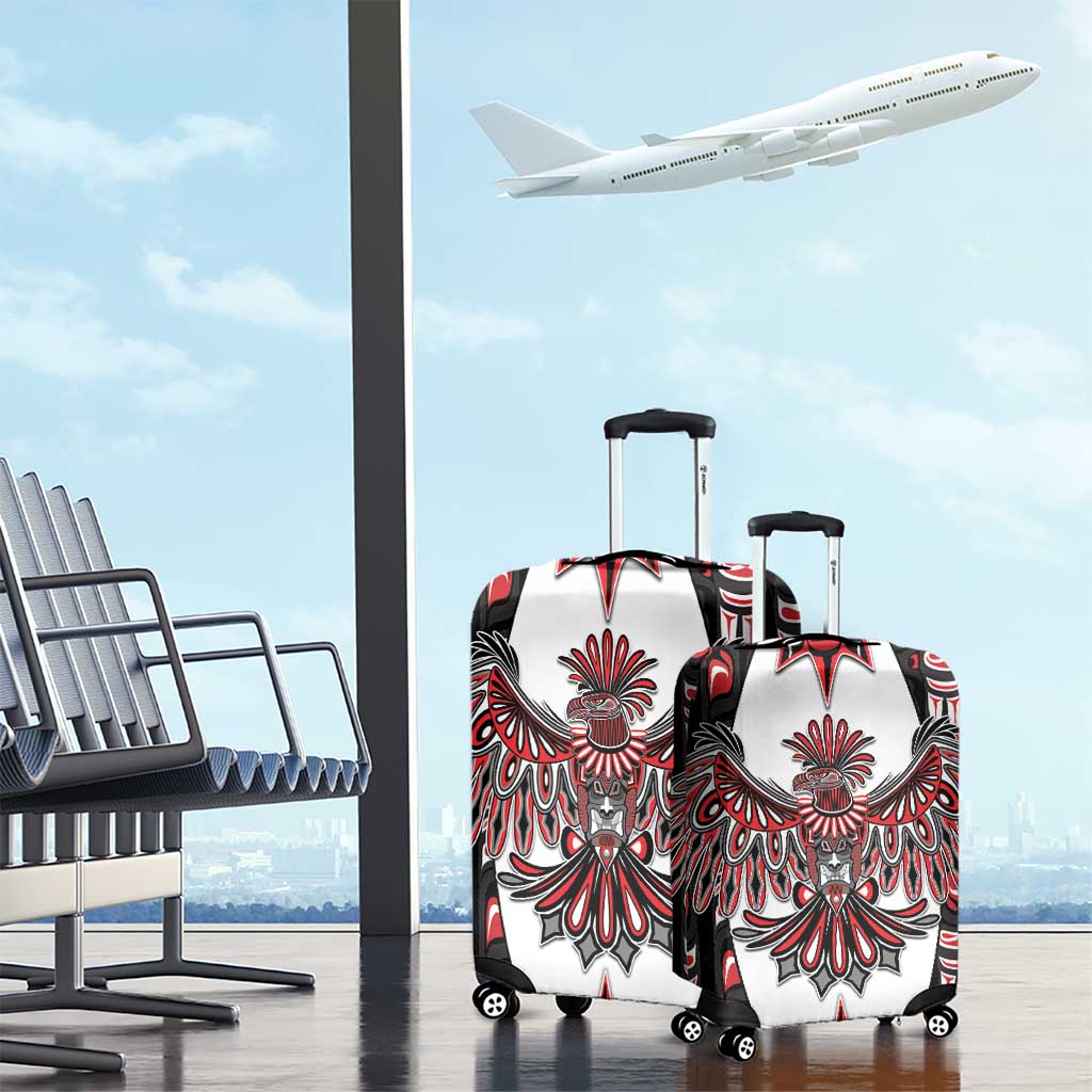 Canada Haida Luggage Cover Thunderbird Northwest Coast Indigenous DT05