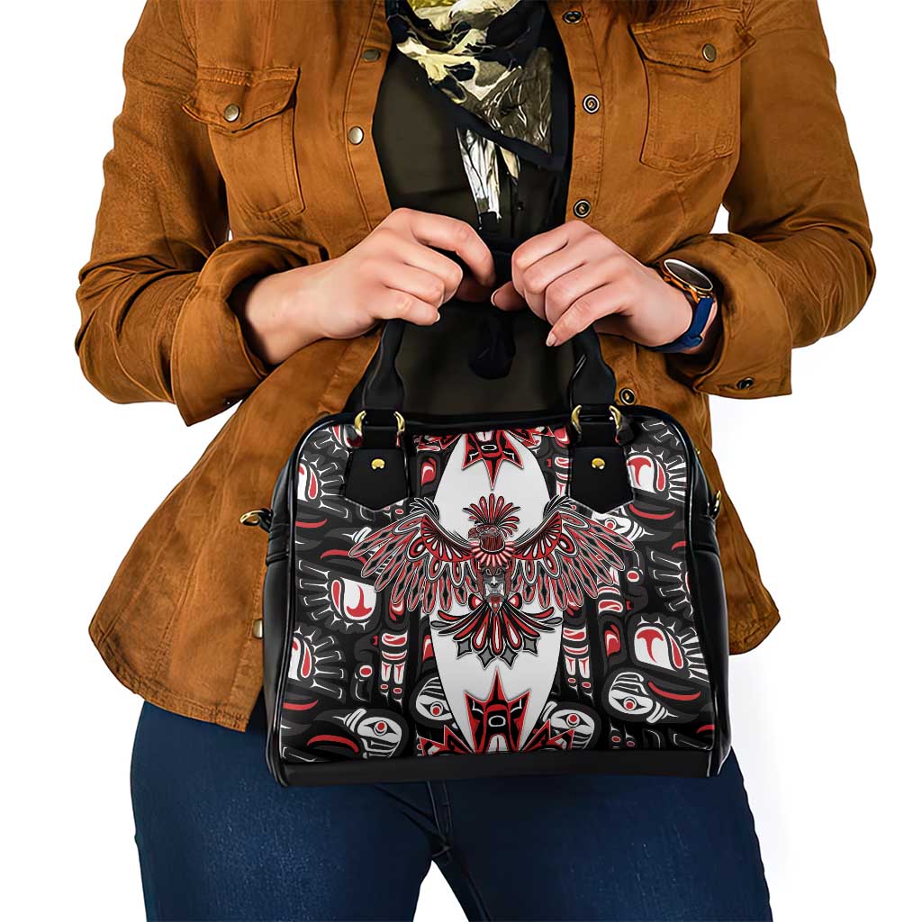 Canada Haida Shoulder Handbag Thunderbird Northwest Coast Indigenous DT05
