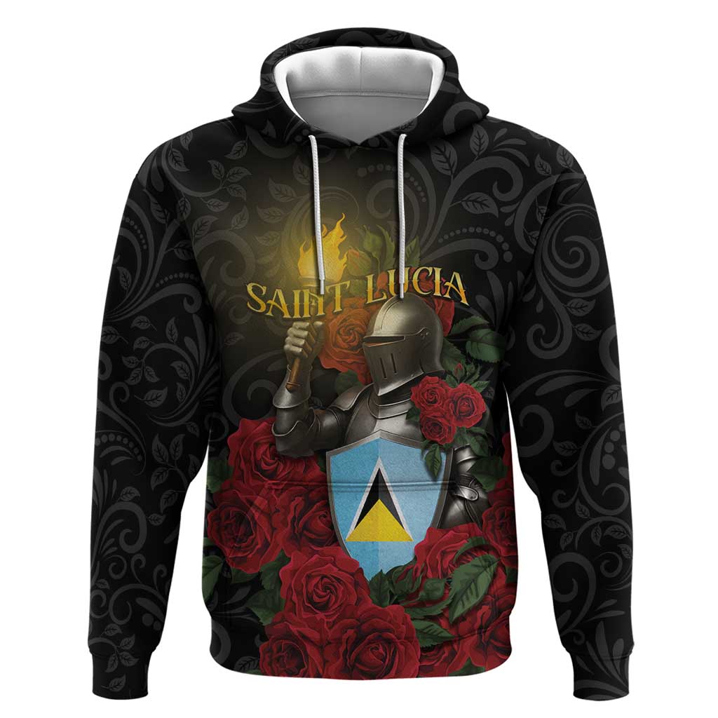 Saint Lucia Hoodie Rose Iron Helmet DT05