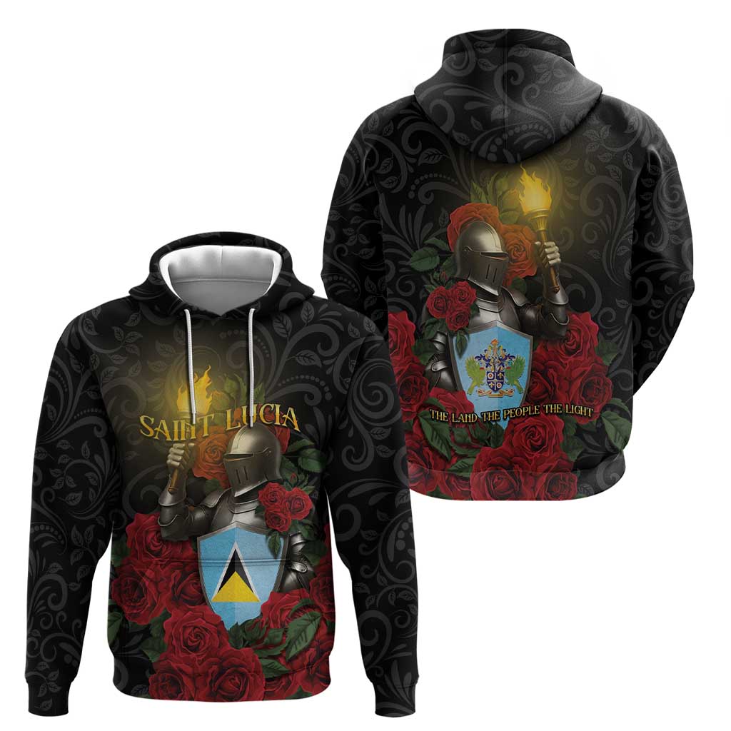 Saint Lucia Hoodie Rose Iron Helmet DT05