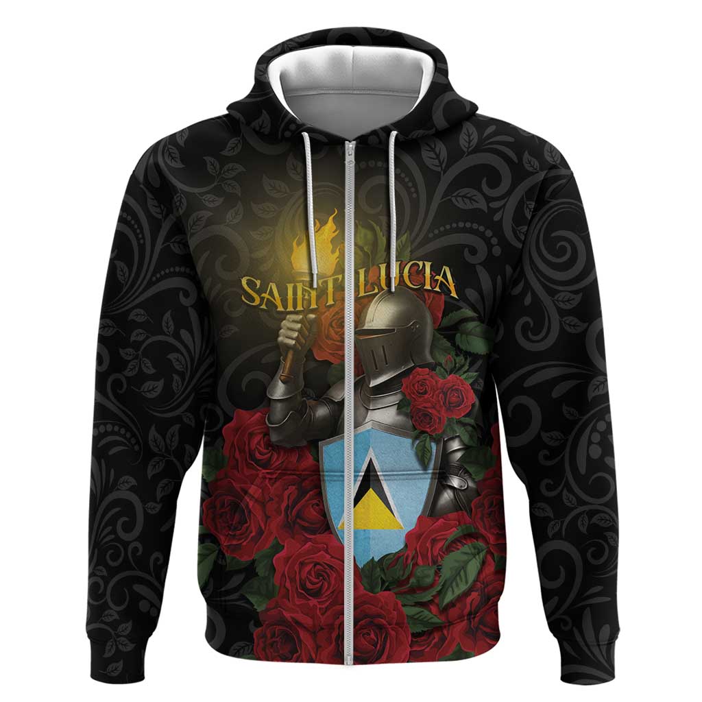 Saint Lucia Hoodie Rose Iron Helmet DT05