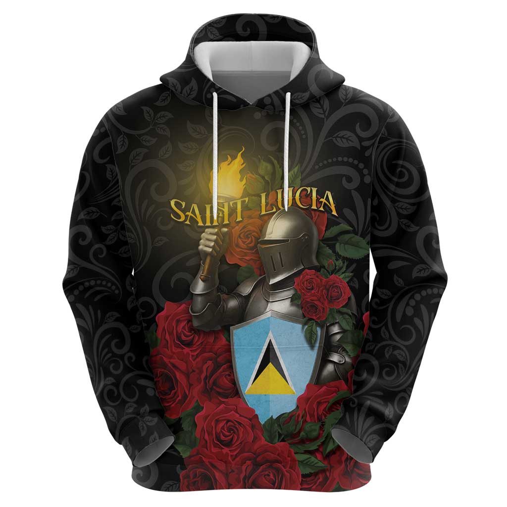 Saint Lucia Hoodie Rose Iron Helmet DT05