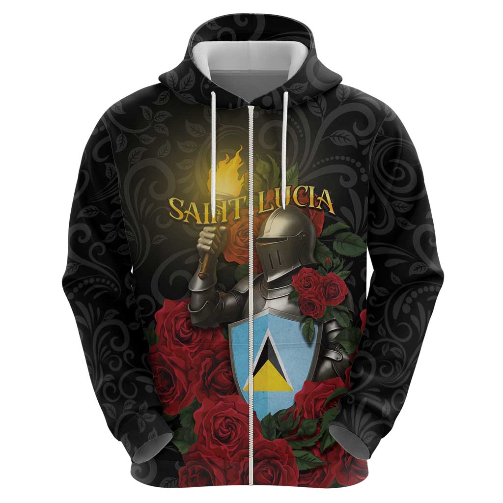 Saint Lucia Hoodie Rose Iron Helmet DT05