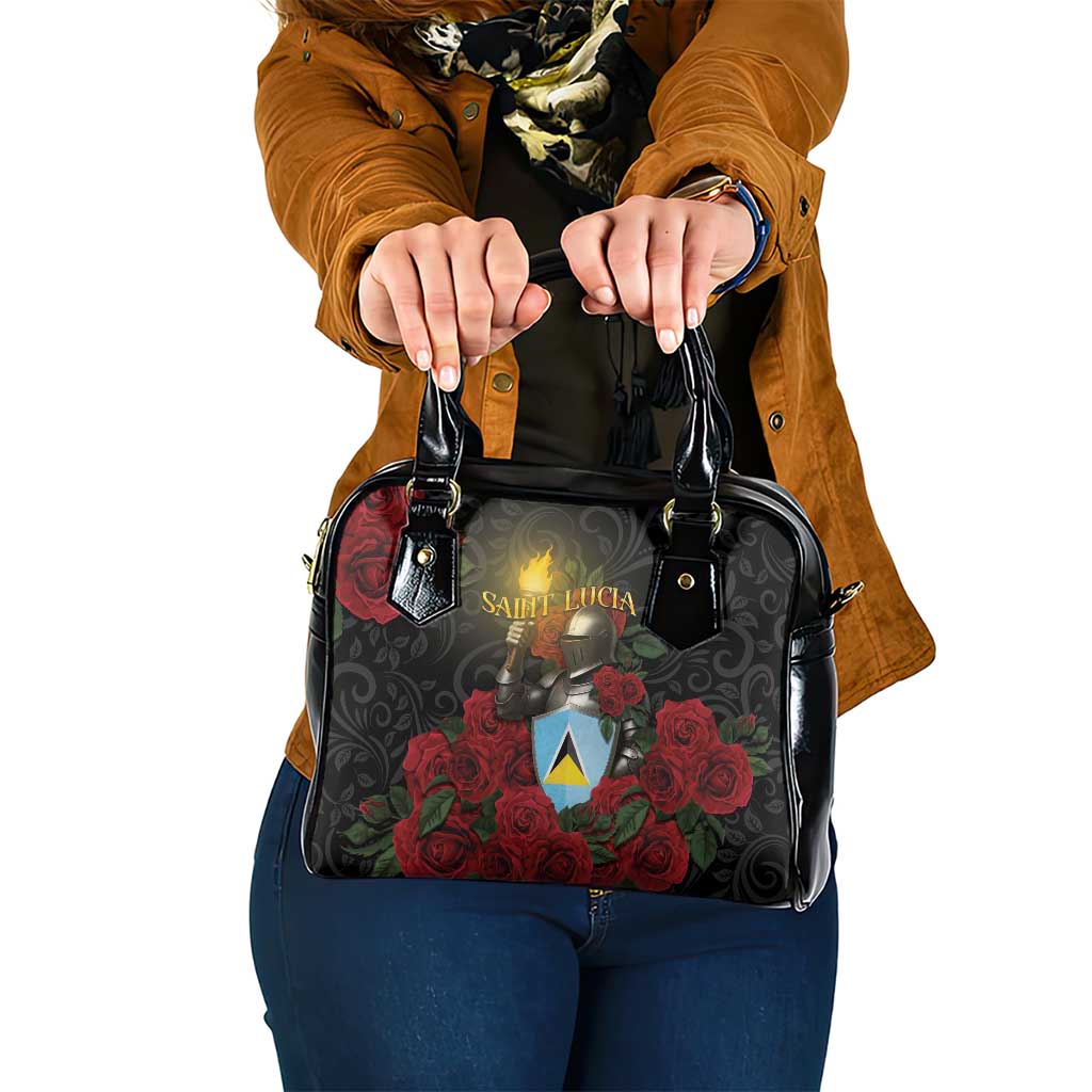 Saint Lucia Shoulder Handbag Rose Iron Helmet DT05