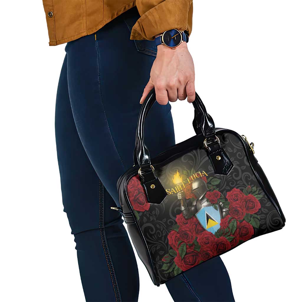 Saint Lucia Shoulder Handbag Rose Iron Helmet DT05