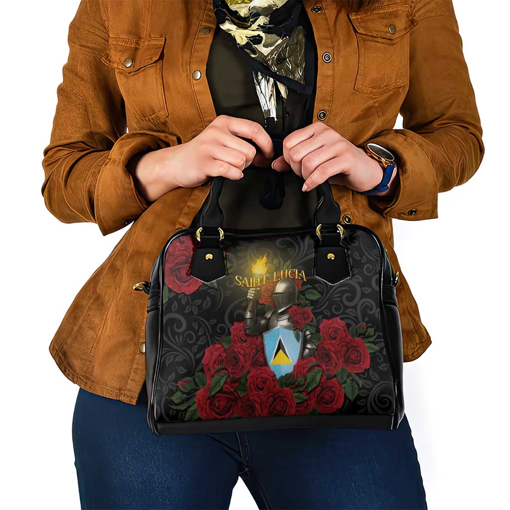 Saint Lucia Shoulder Handbag Rose Iron Helmet DT05