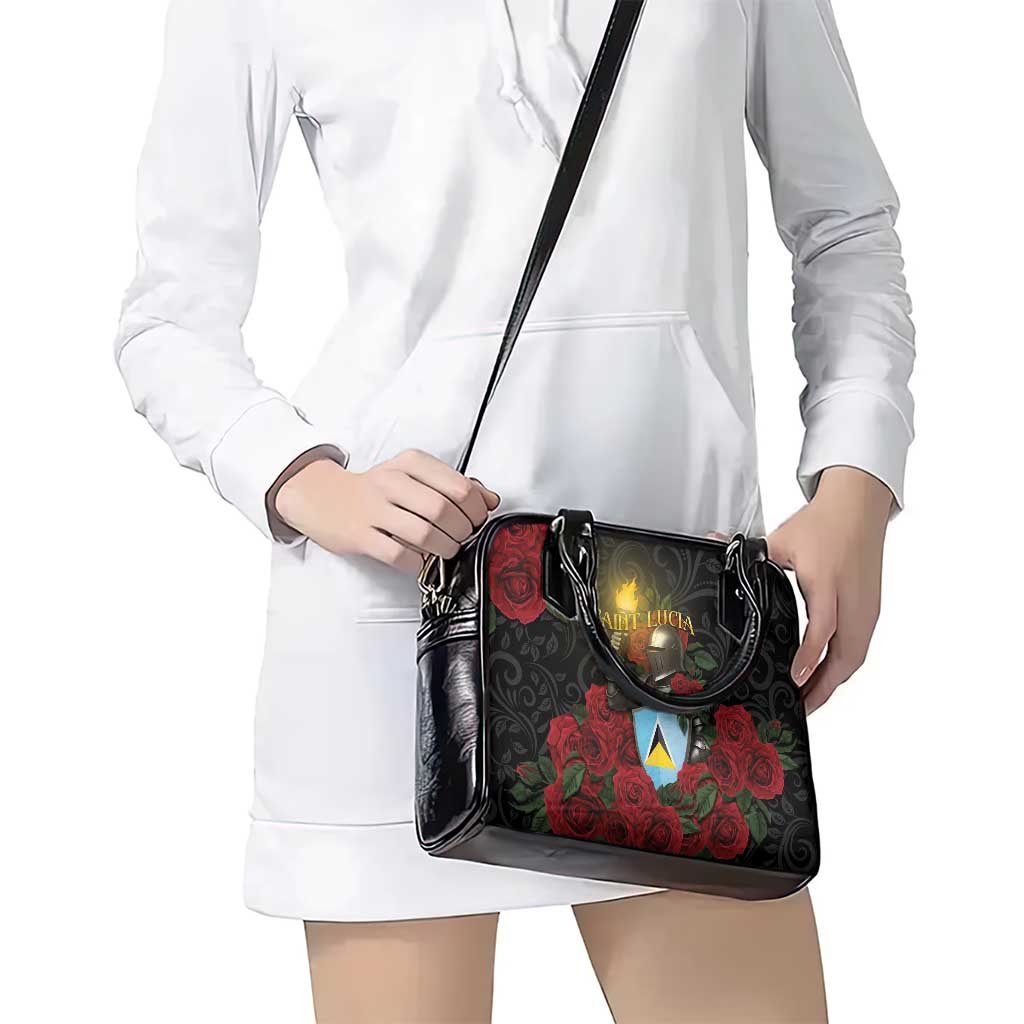 Saint Lucia Shoulder Handbag Rose Iron Helmet DT05