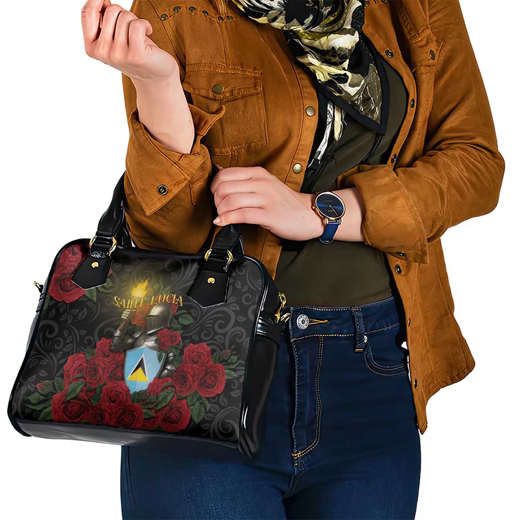 Saint Lucia Shoulder Handbag Rose Iron Helmet DT05