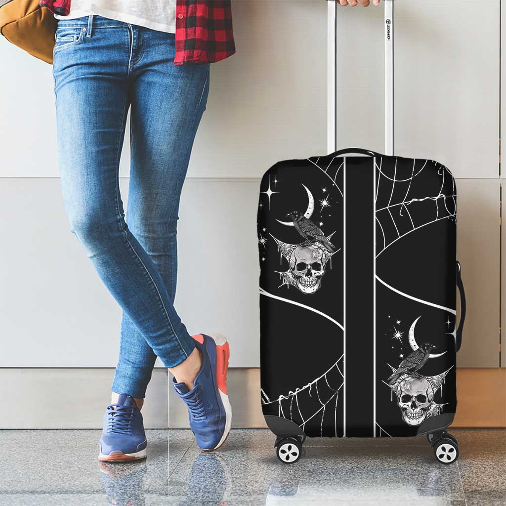 Skull Cowboy Luggage Cover Western Yoke Style DT05