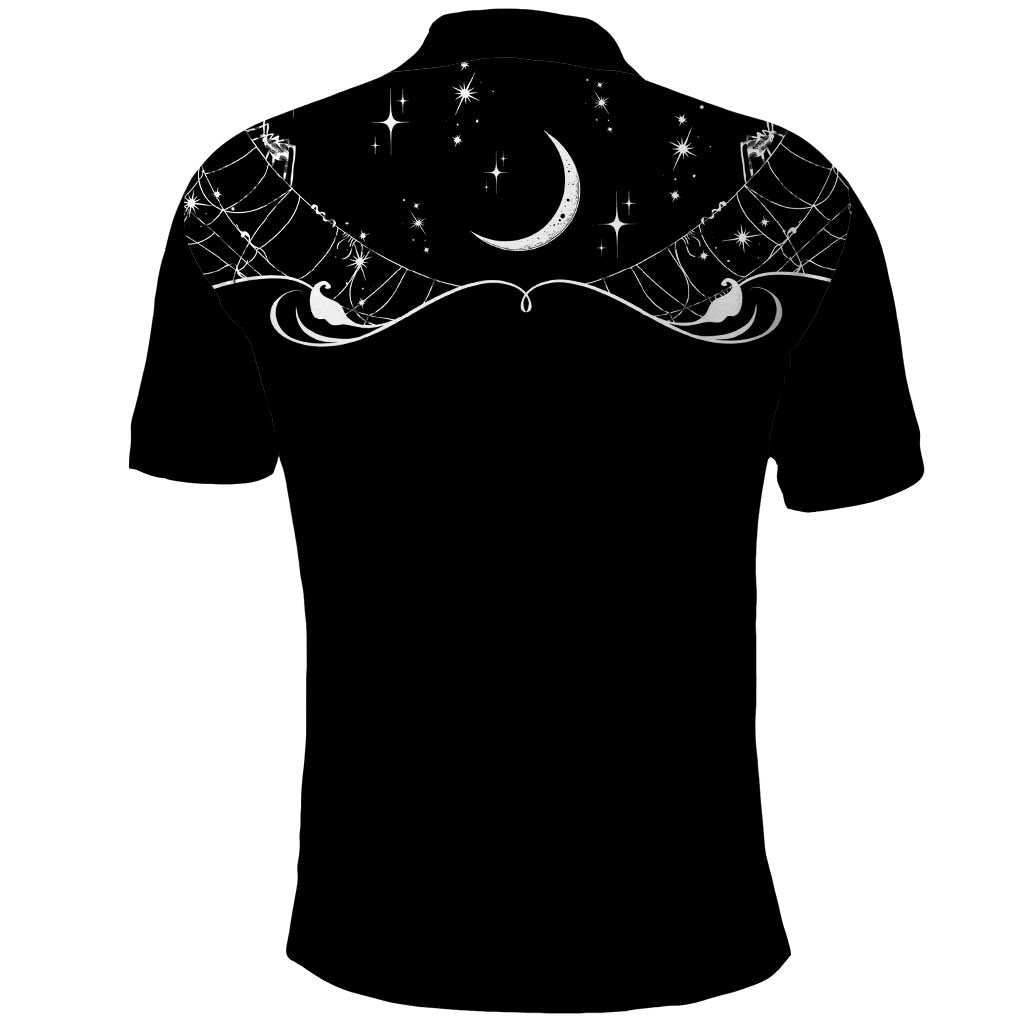 Skull Cowboy Polo Shirt Western Yoke Style DT05