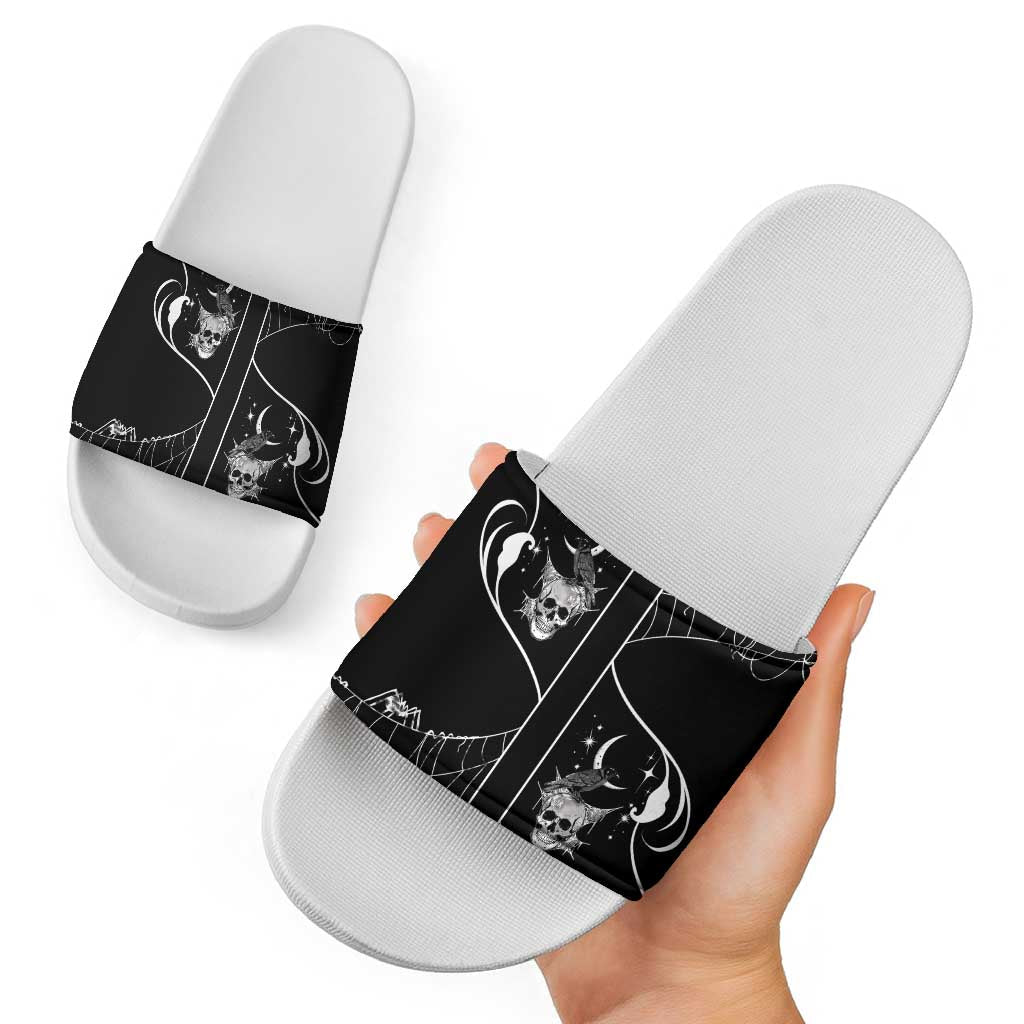 Skull Cowboy Slide Sandals Western Yoke Style DT05