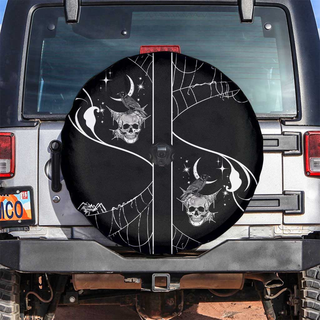 Skull Cowboy Spare Tire Cover Western Yoke Style DT05
