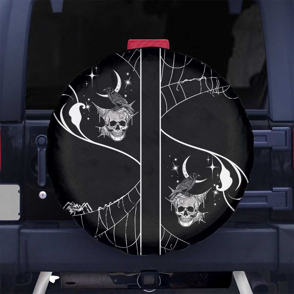 Skull Cowboy Spare Tire Cover Western Yoke Style DT05