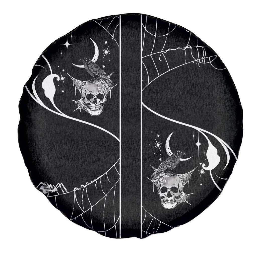 Skull Cowboy Spare Tire Cover Western Yoke Style DT05
