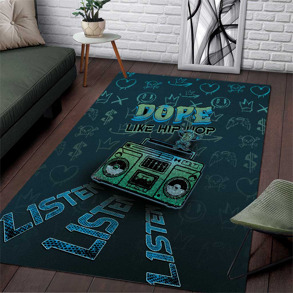 Dope Like Hip Hop Area Rug Hiphop Graffiti Style DT05