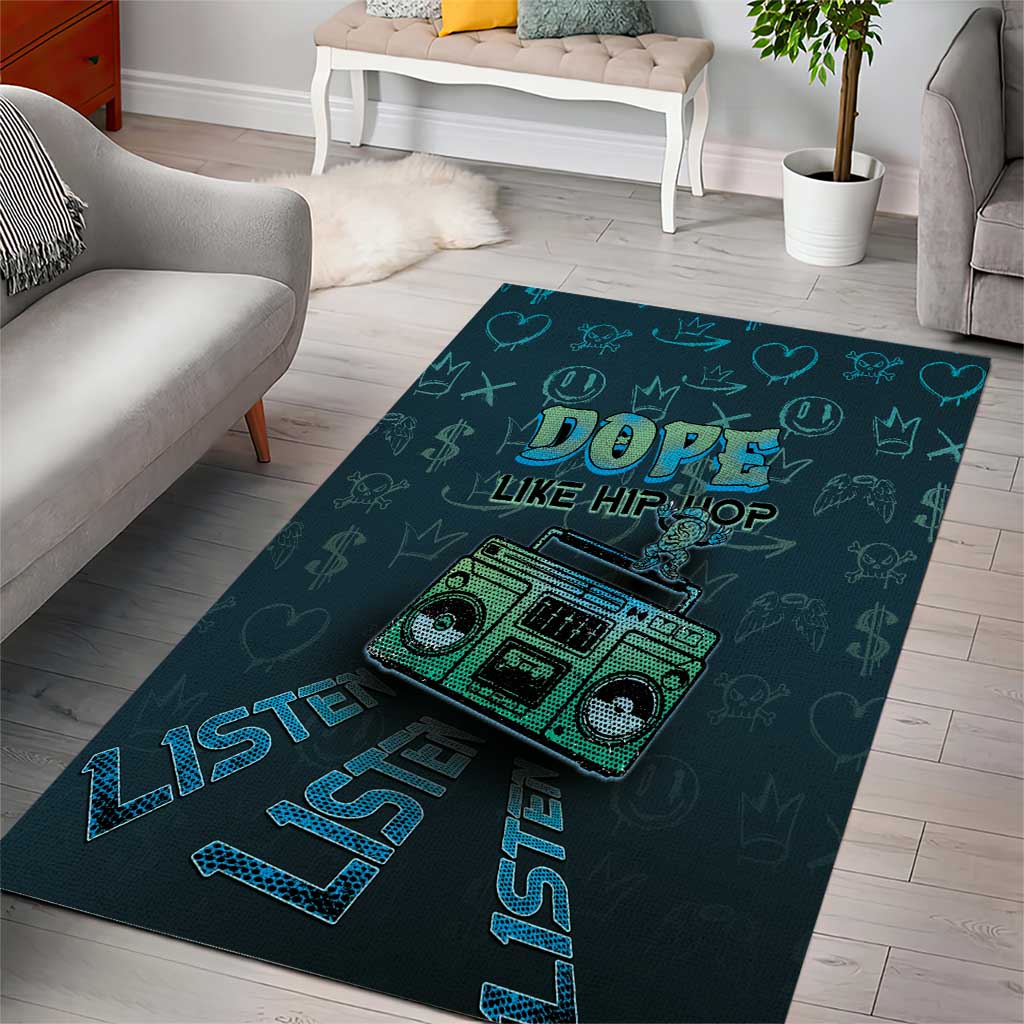 Dope Like Hip Hop Area Rug Hiphop Graffiti Style DT05