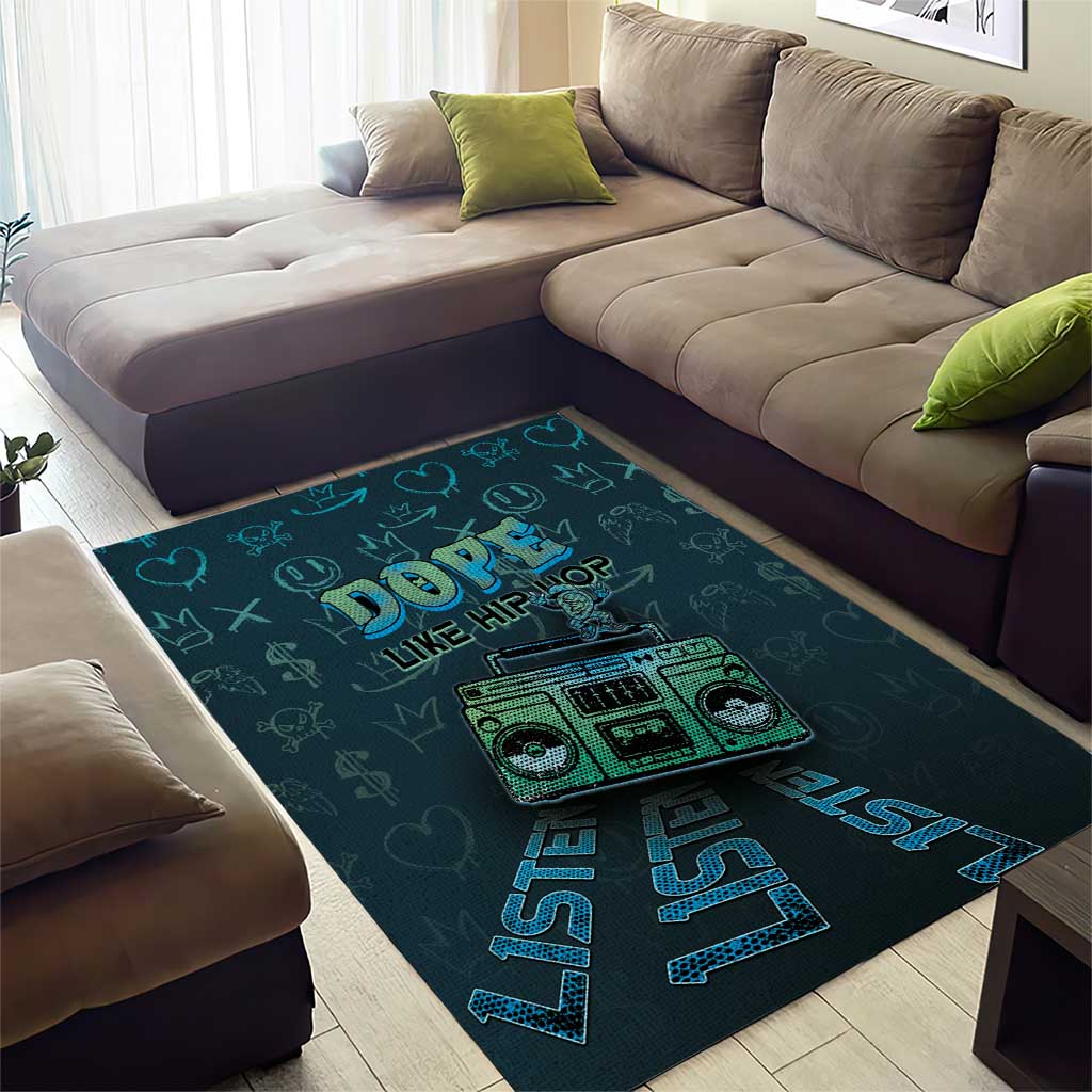 Dope Like Hip Hop Area Rug Hiphop Graffiti Style DT05