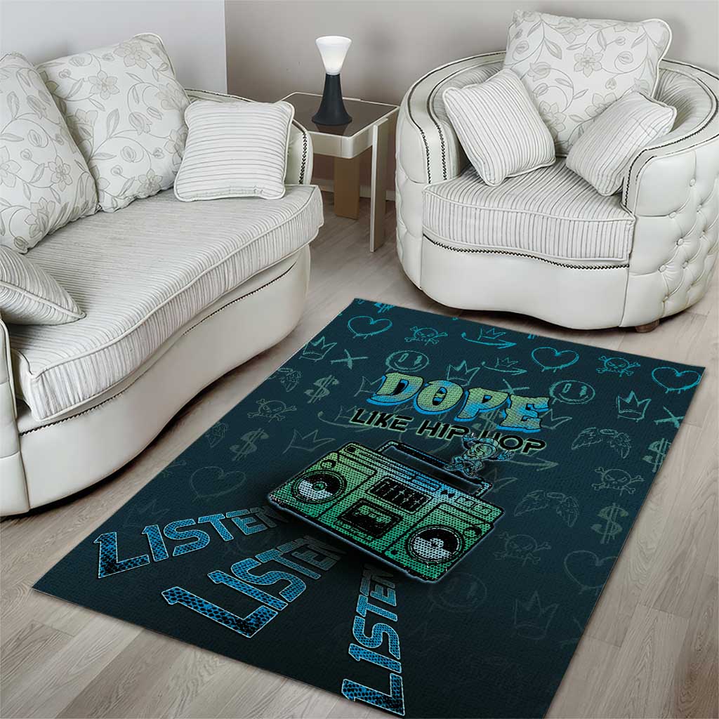 Dope Like Hip Hop Area Rug Hiphop Graffiti Style DT05