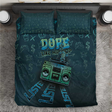 Dope Like Hip Hop Bedding Set Hiphop Graffiti Style DT05