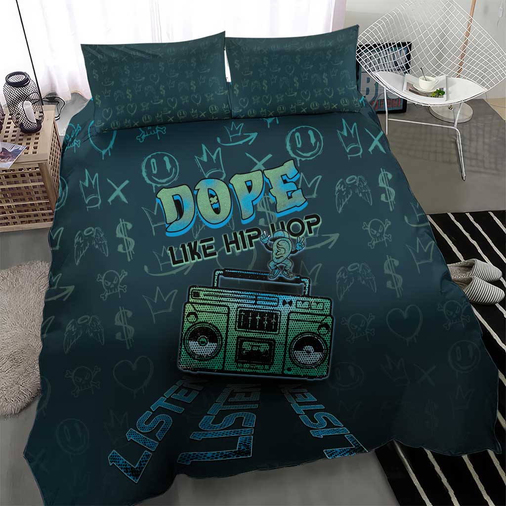 Dope Like Hip Hop Bedding Set Hiphop Graffiti Style DT05