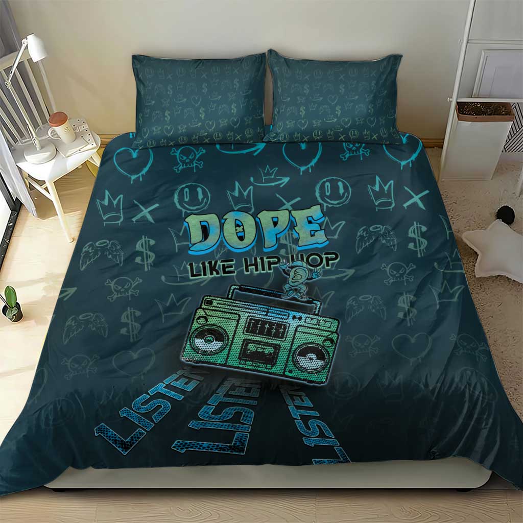 Dope Like Hip Hop Bedding Set Hiphop Graffiti Style DT05