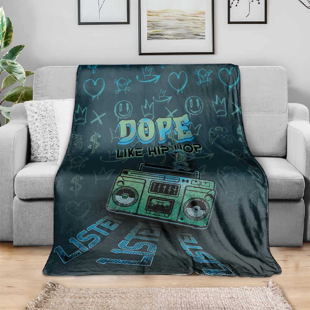Dope Like Hip Hop Blanket Hiphop Graffiti Style DT05