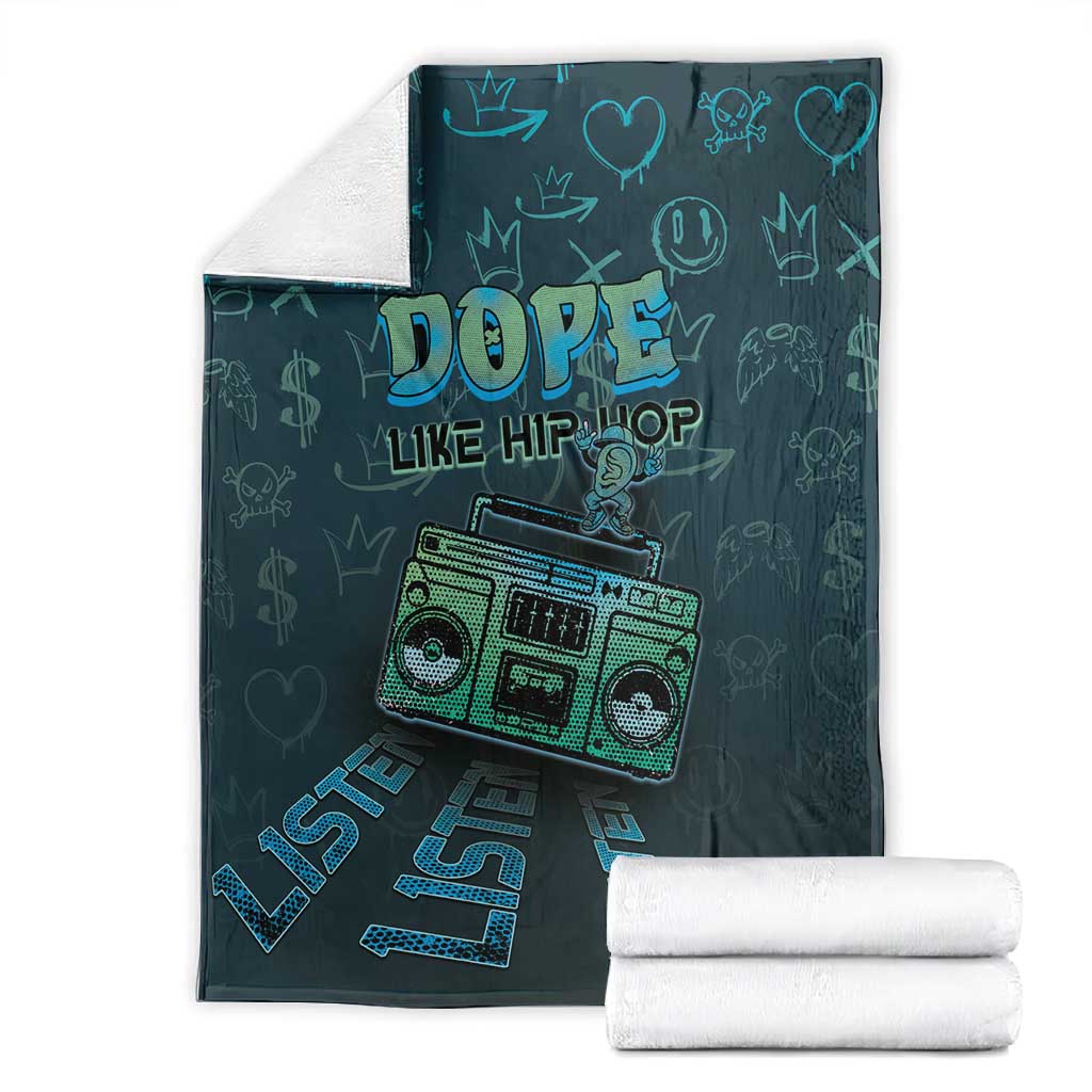 Dope Like Hip Hop Blanket Hiphop Graffiti Style DT05