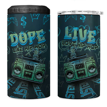 Dope Like Hip Hop 4 in 1 Can Cooler Tumbler Hiphop Graffiti Style DT05