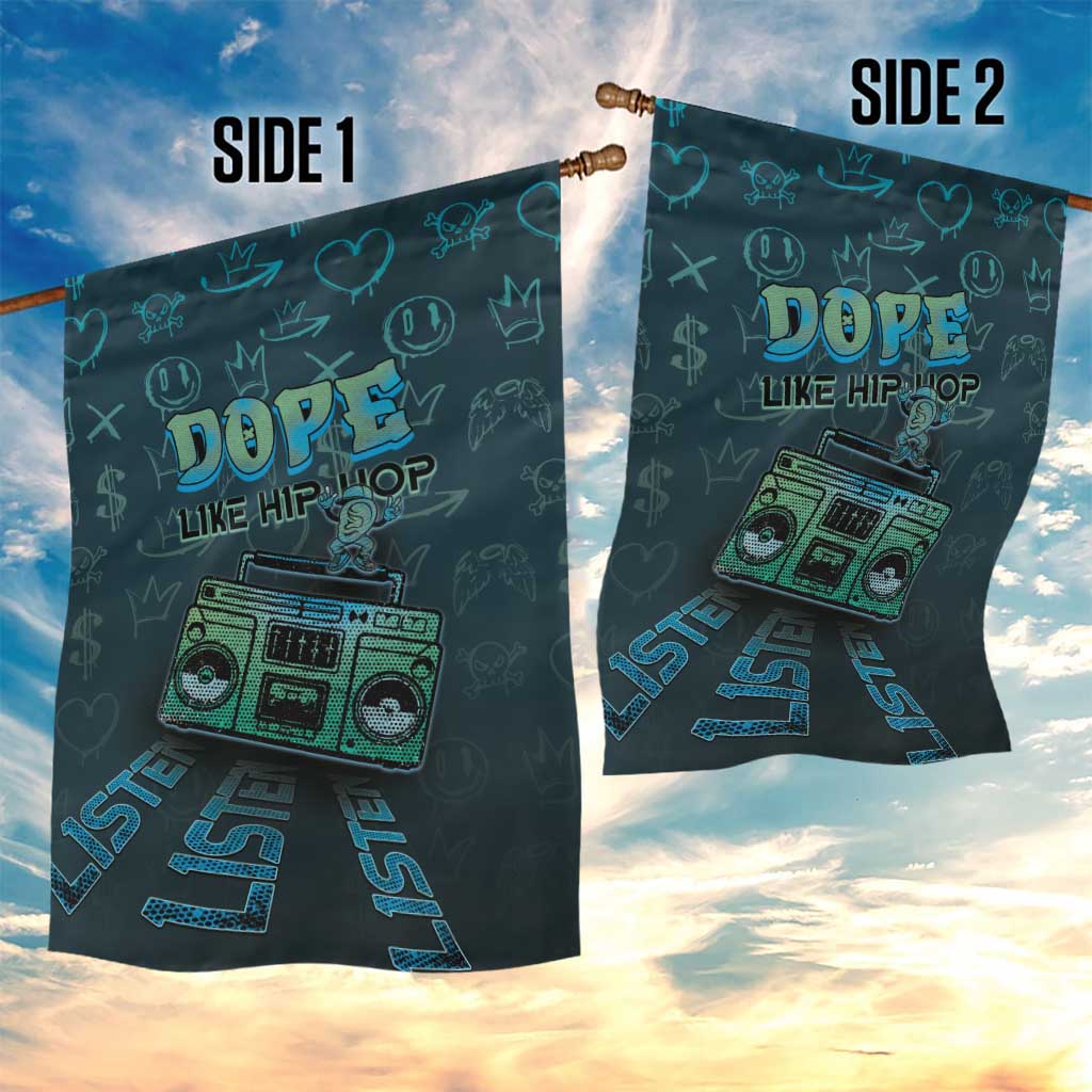 Dope Like Hip Hop Garden Flag Hiphop Graffiti Style DT05