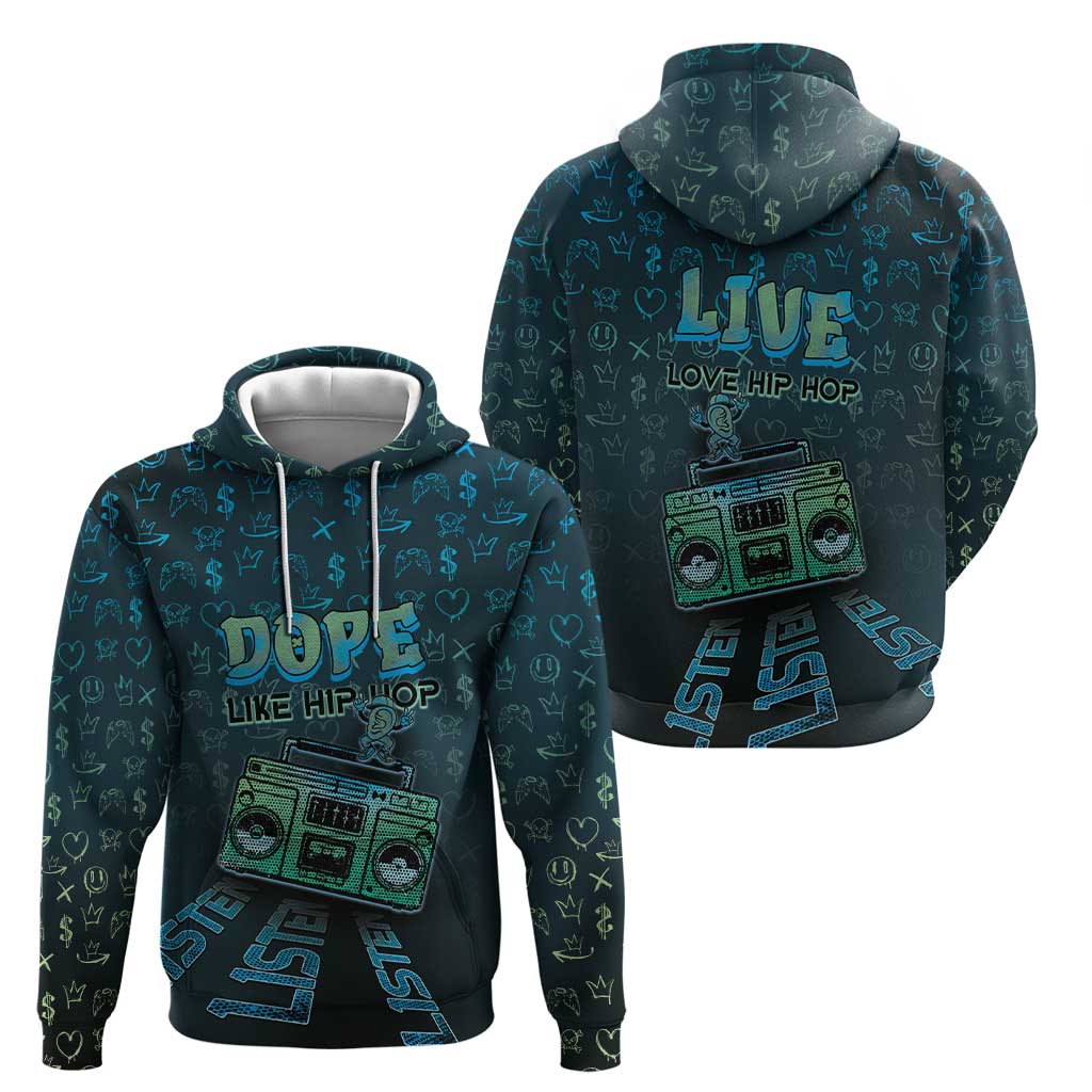 Dope Like Hip Hop Hoodie Hiphop Graffiti Style DT05