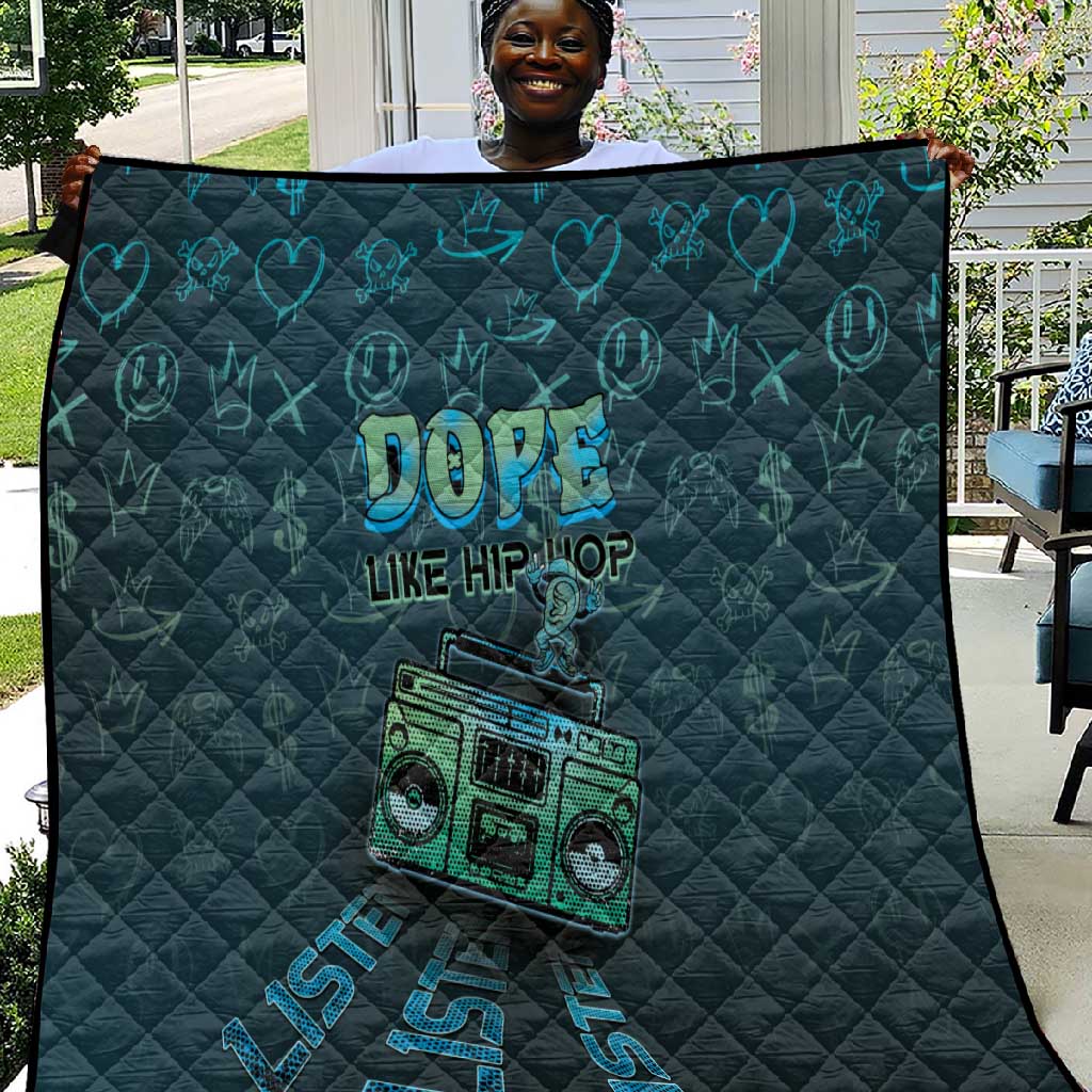 Dope Like Hip Hop Quilt Hiphop Graffiti Style DT05