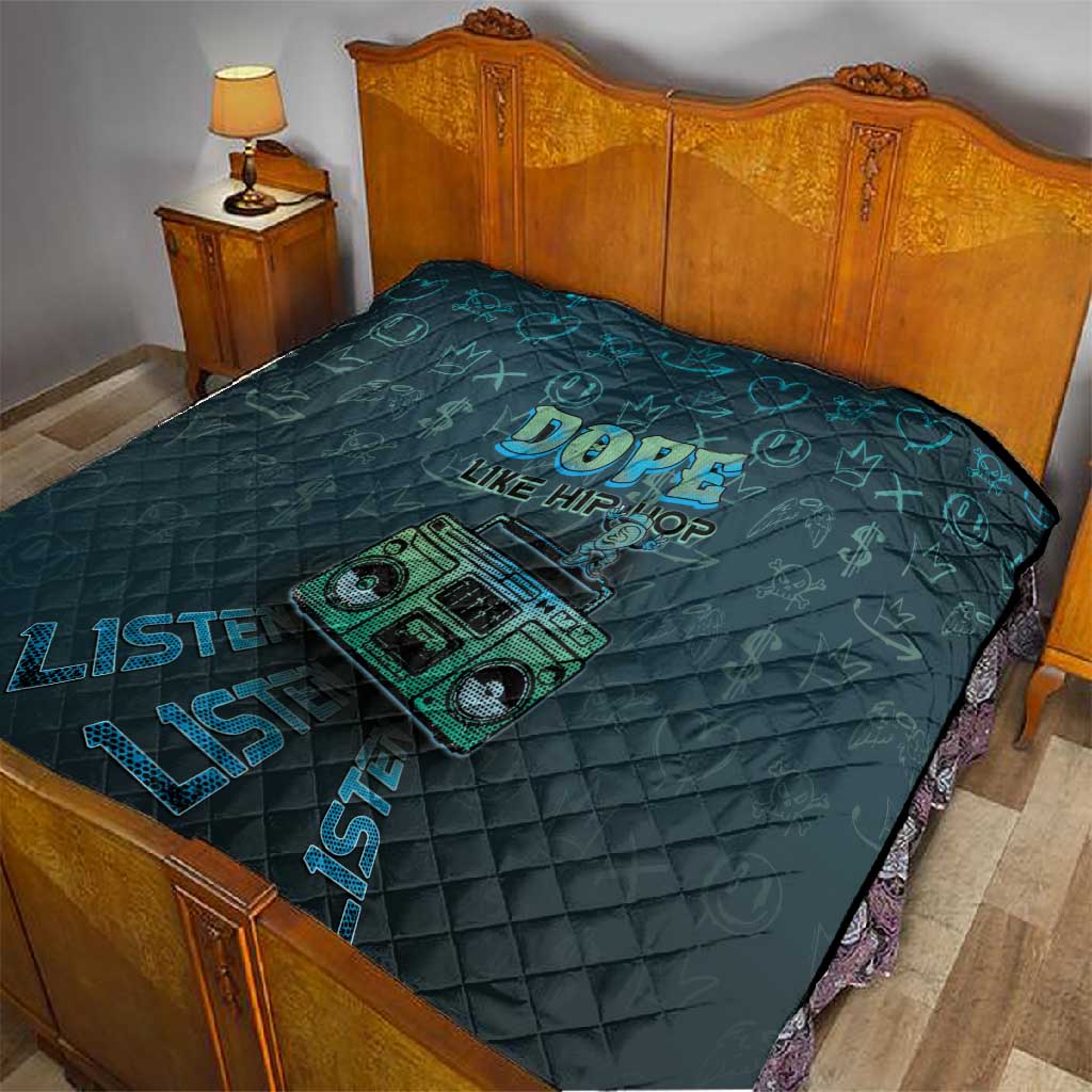 Dope Like Hip Hop Quilt Hiphop Graffiti Style DT05