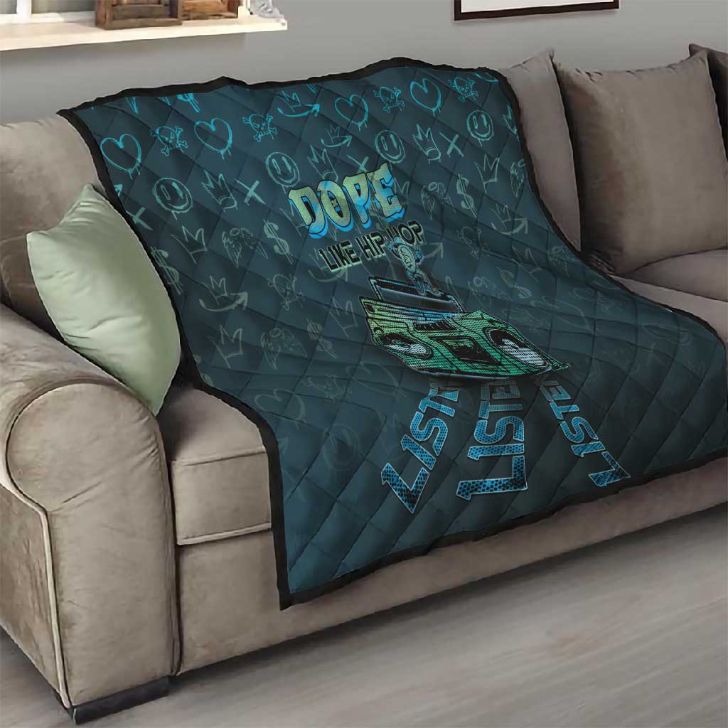 Dope Like Hip Hop Quilt Hiphop Graffiti Style DT05