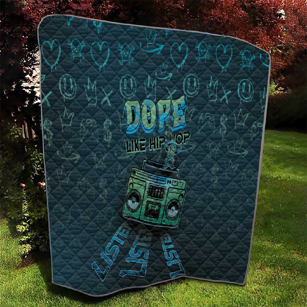 Dope Like Hip Hop Quilt Hiphop Graffiti Style DT05