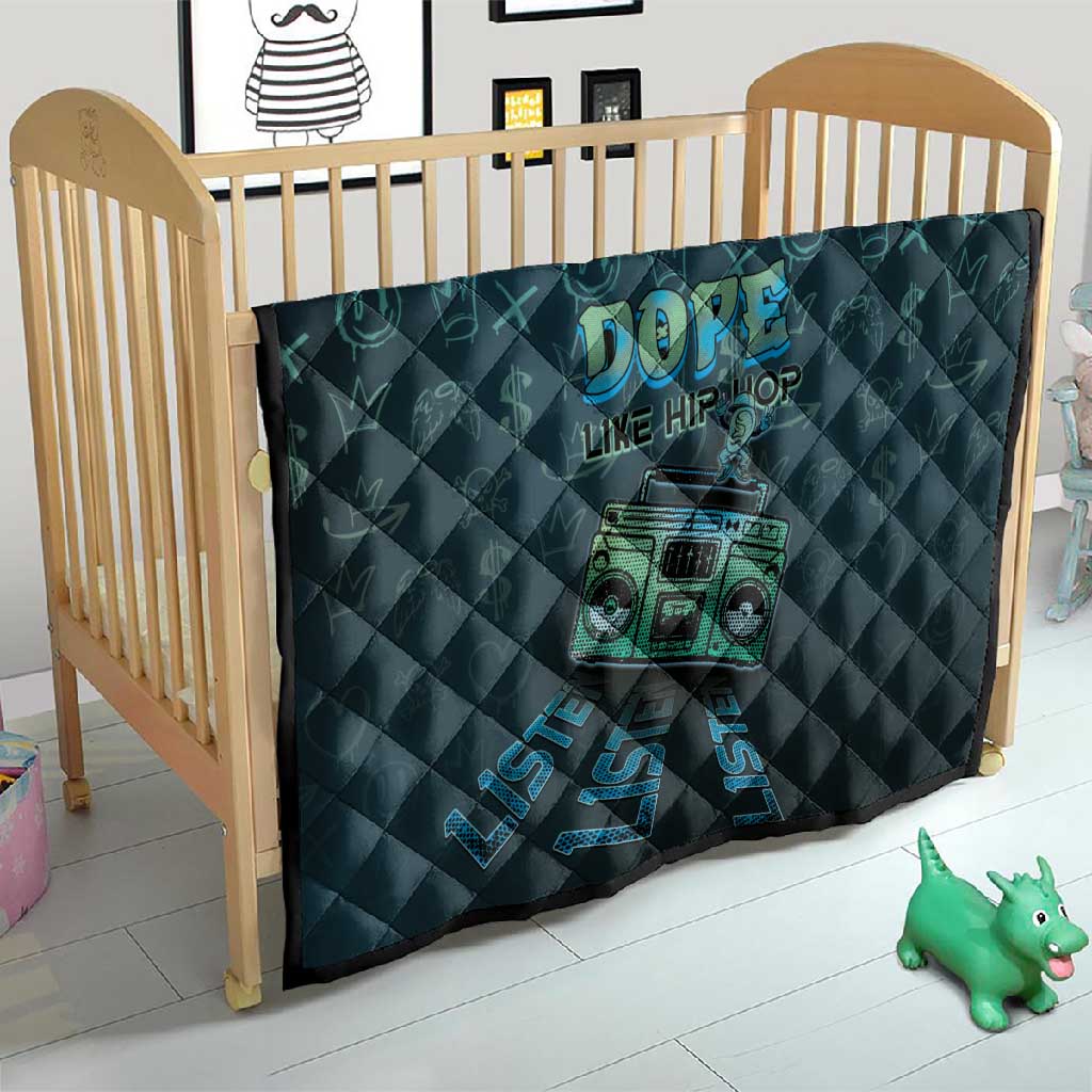 Dope Like Hip Hop Quilt Hiphop Graffiti Style DT05