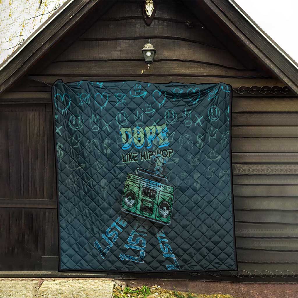 Dope Like Hip Hop Quilt Hiphop Graffiti Style DT05